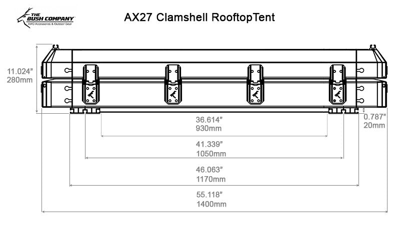 The Bush Company AX27 Clamshell RTT