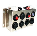 Portable Power Supply Box 12V/12V Stainless Steel
